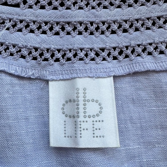 DB Life (Dana Buchman) 100% Linen Embroidered Tunic – Size S - Picture 5 of 6